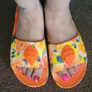 Kurt Geiger London Eagle Chunky Slide Size 10/11 NWOB